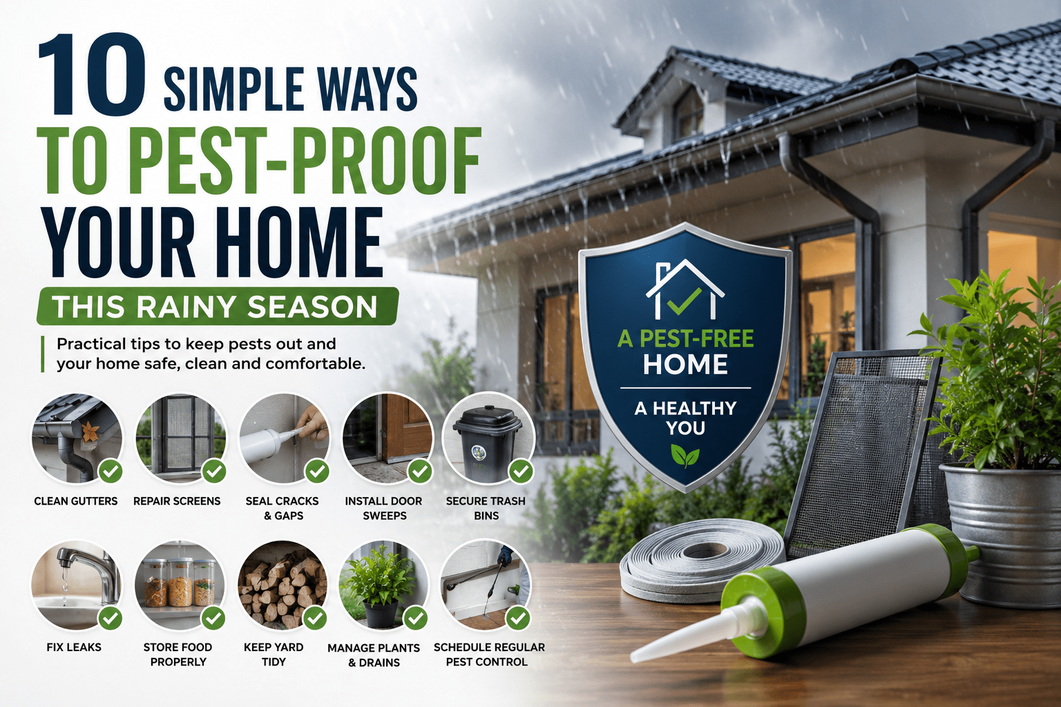 10 Simple Ways to Pest-Proof Your Home This Rainy Season
